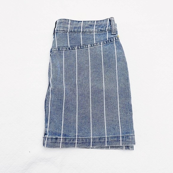 Pacsun Window Pane Striped Denim Jean Skirt SZ27 NWT - Picture 5 of 6